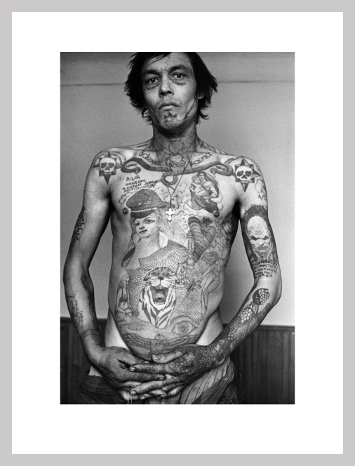 The 'Russian Criminal Tattoo Exhibition' shows 120 original ink drawings by 